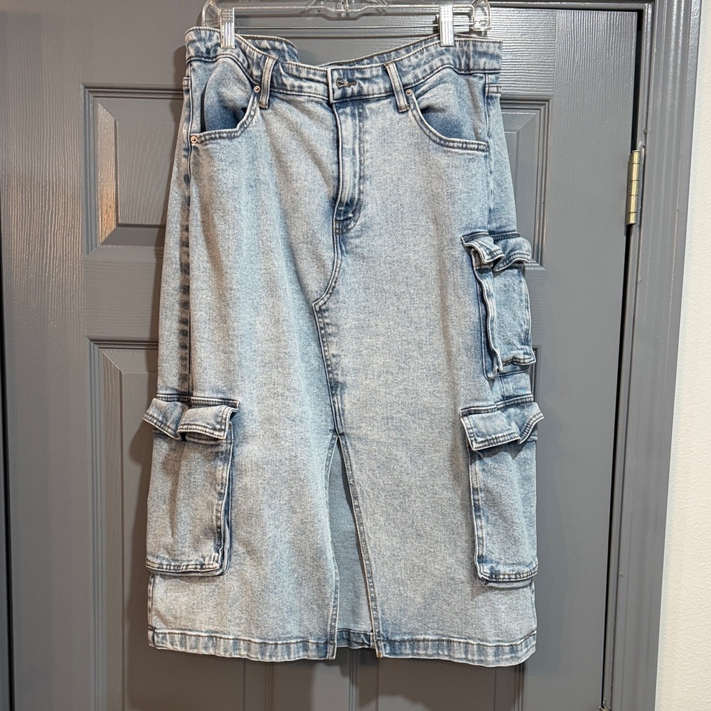 Wild Fable Cargo Denim Skirt